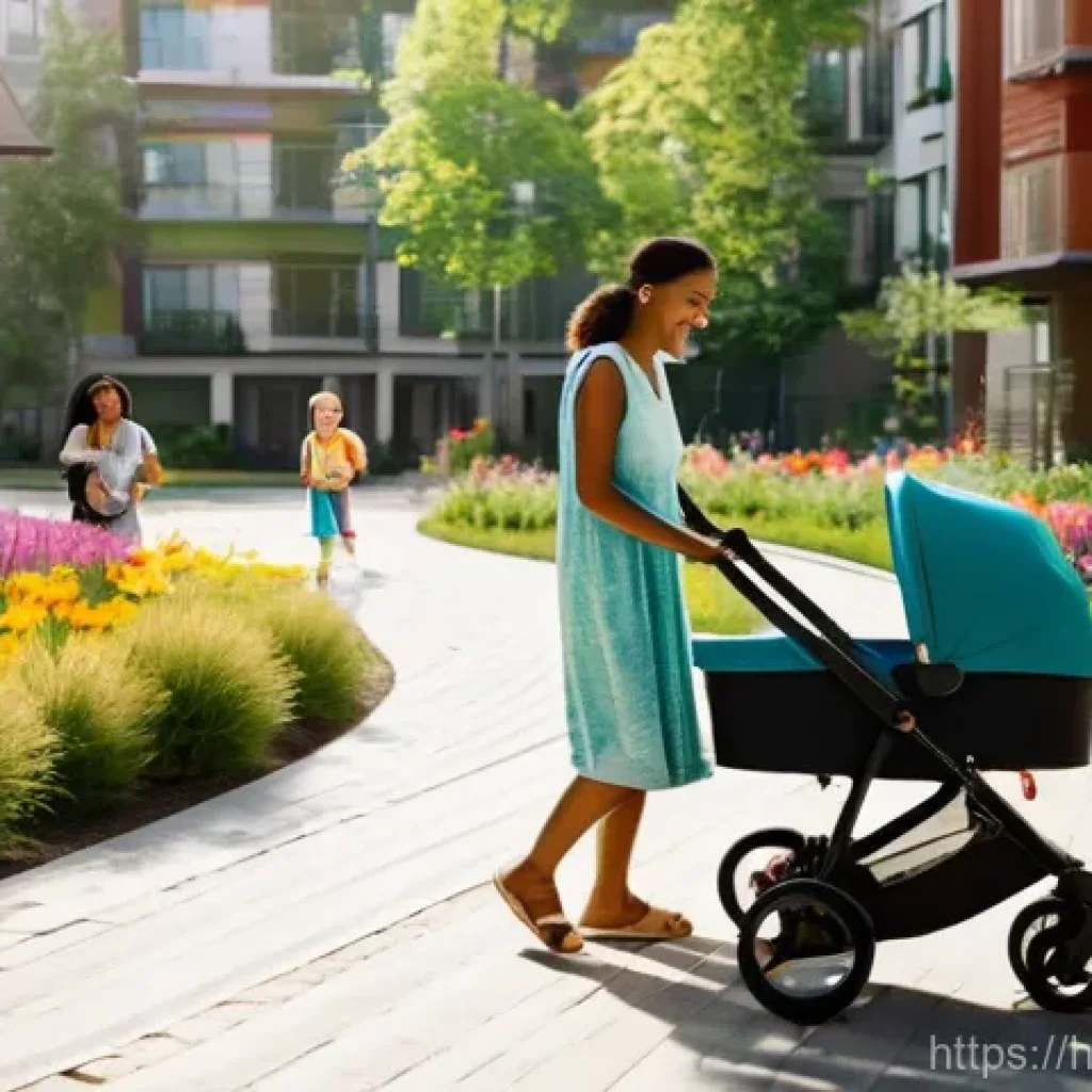 관리비 부과 기준 - **Prompt:** A vibrant and harmonious apartment complex courtyard, bathed in soft morning light. Fami...