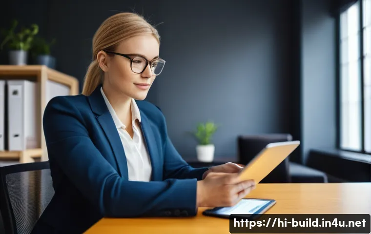 관리비 회계 처리 - **Prompt:** A young, diverse professional in their late 20s to early 30s, dressed in smart casual bu...